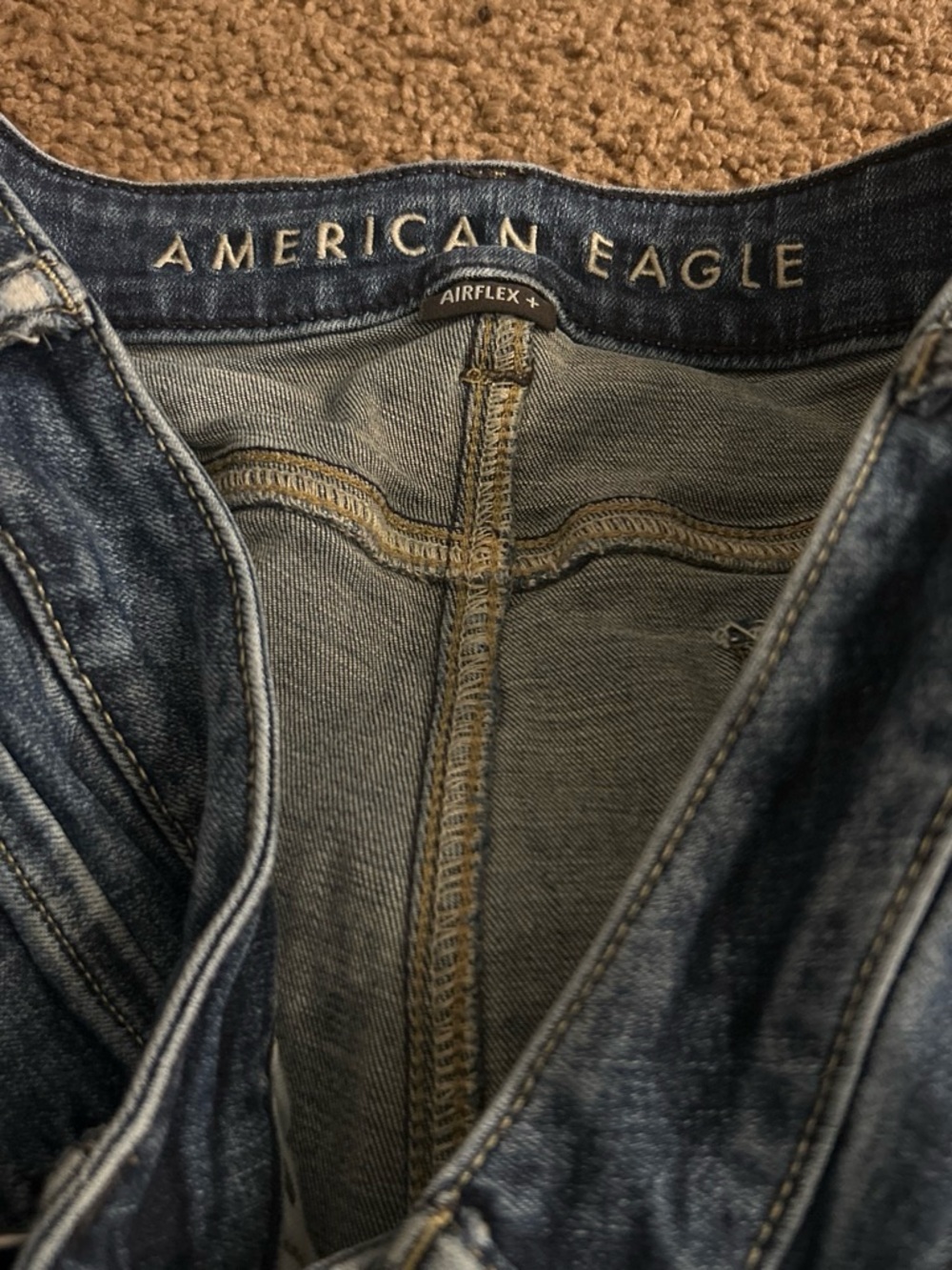 American Eagle Outfitters Men’s Dark Blue Slim Straight Jeans